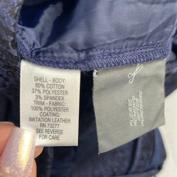 Dana Bushman Women’s 10 Textured Straight Leg Pockets Cotton Blend Dress Pant - Picture 7 of 7